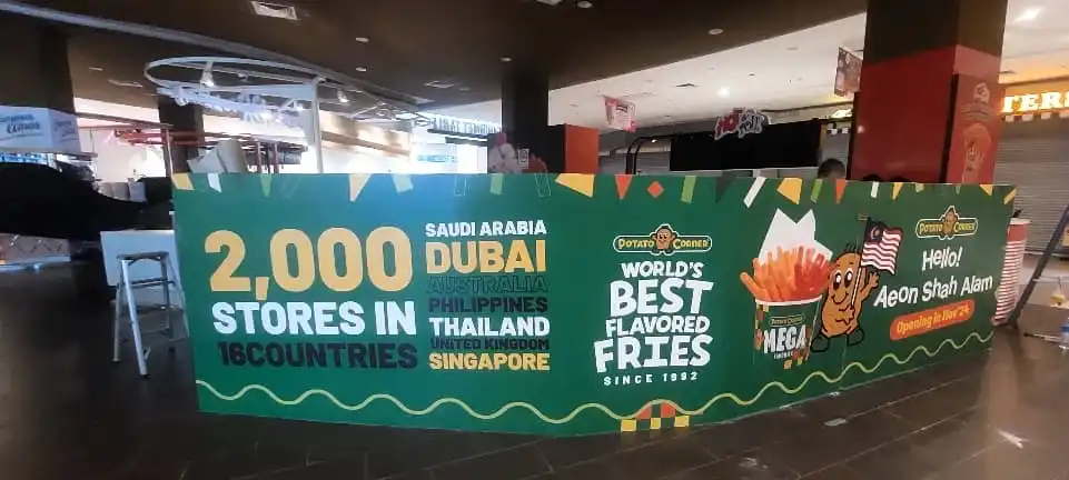 Hoarding & Visual (Kiosk), Potato Corner, Aeon Shah Alam