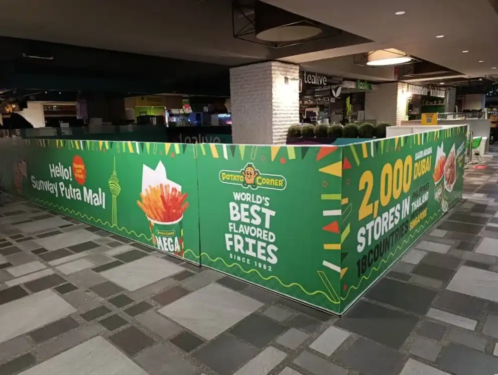 Hoarding & Visual (Kiosk), Potato Corner, Sunway Putra Mall