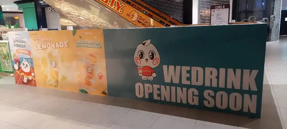 Hoarding & Visual (Kiosk), WeDrink, Gamuda Quayside Mall