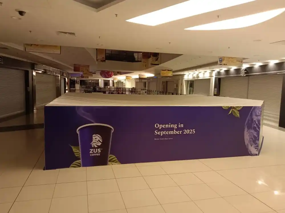 Hoarding & Visual (Kiosk), Zus Coffee, Aeon Bandar Dato Onn, Johor Bahru