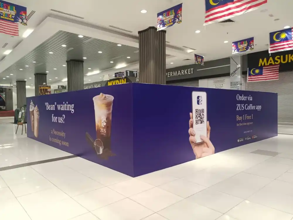 Hoarding & Visual (Kiosk), Zus Coffee, Mydin Senawang