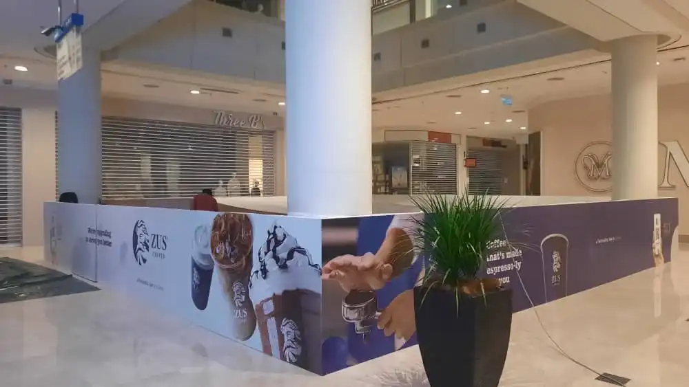 Hoarding & Visual (Kiosk), Zus Coffee, The Curve