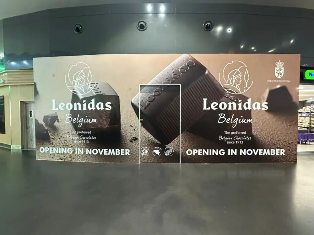 Hoarding & Visual, Leonidas Belgium, KLIA2 Gateway