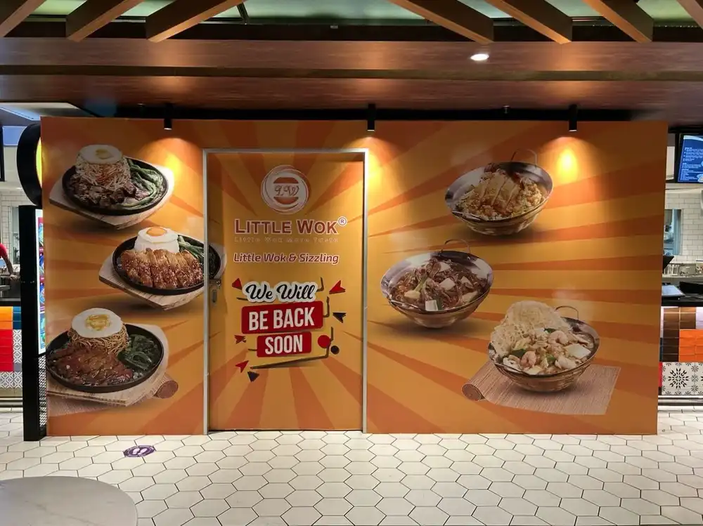 Hoarding & Visual, Little Wok, KLIA Food Garden