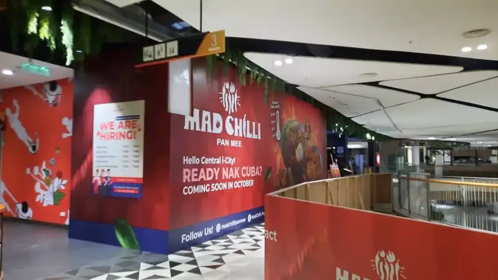 Hoarding & Visual (Lot & Kiosk), Mad Chilli Pan Mee, Central Icity