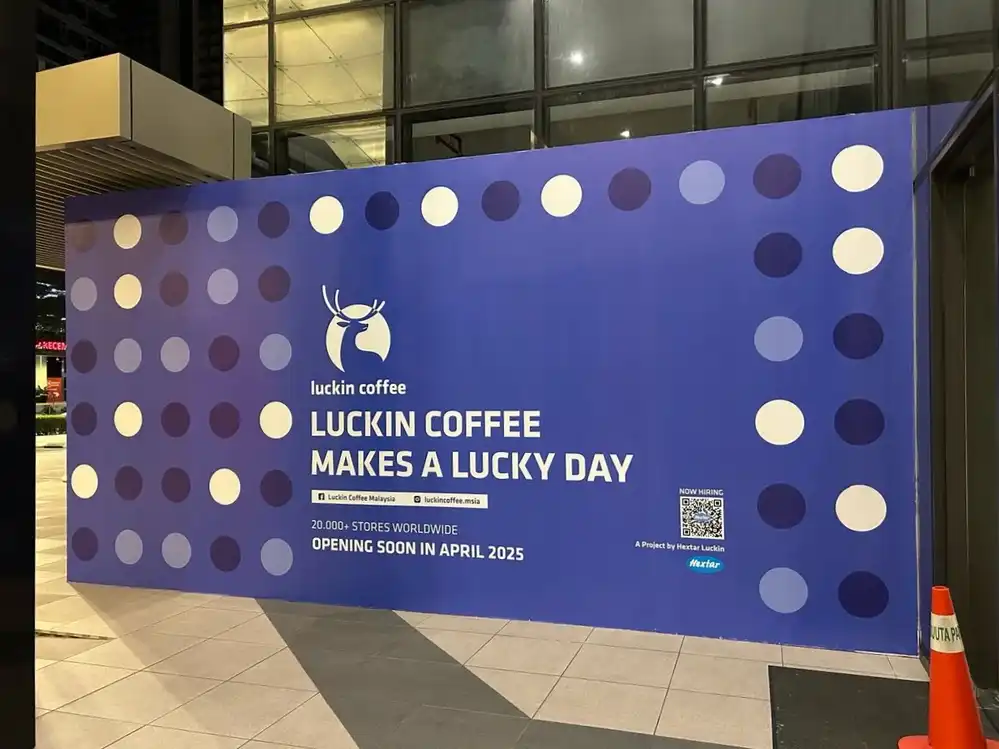 Hoarding & Visual, Luckin Coffee, Pavilion Embassy, Jalan Ampang
