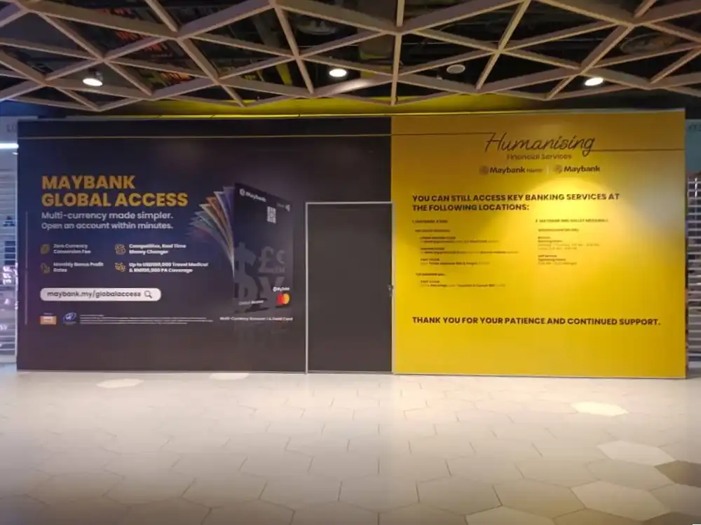 Hoarding & Visual, Maybank, Mid Valley