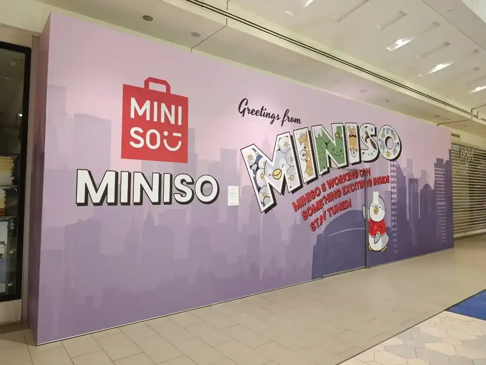Hoarding & Visual, Miniso, Setia City Mall