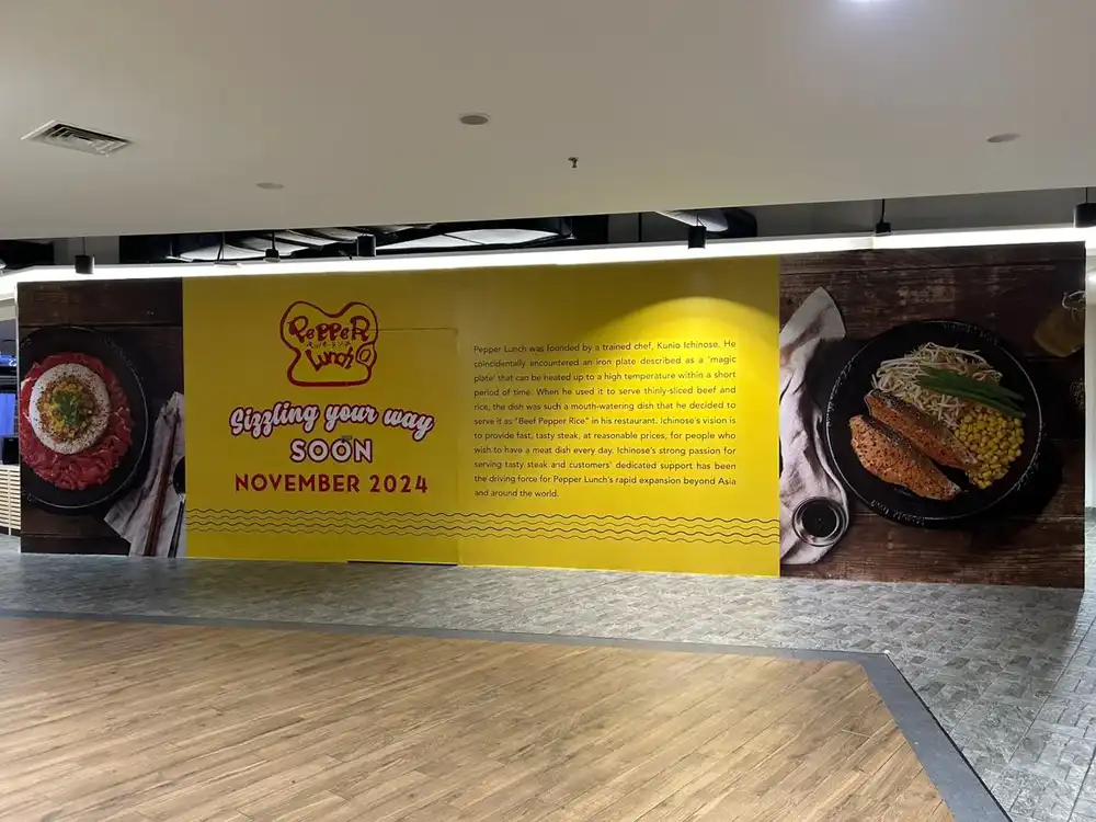 Hoarding Visual, Pepper Lunch, Aeon Maluri
