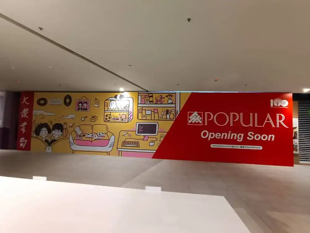 Hoarding & Visual, Popular Book Store, Gamuda Quayside Mall