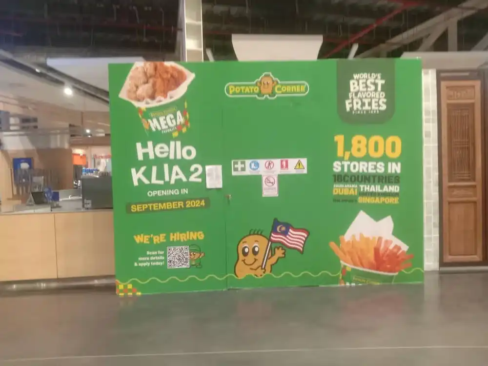 Hoarding & Visual, Potato Corner, KLIA2 Gateway