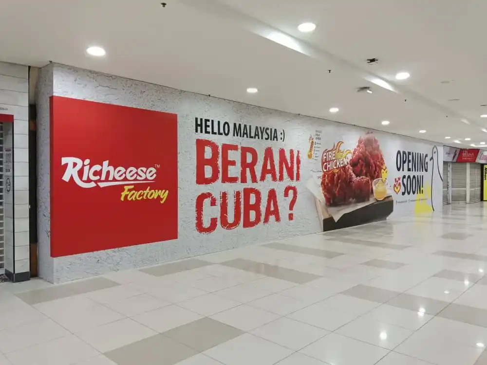 Hoarding & Visual, Richeese Factory, Angsana Mall, Johor Bahru