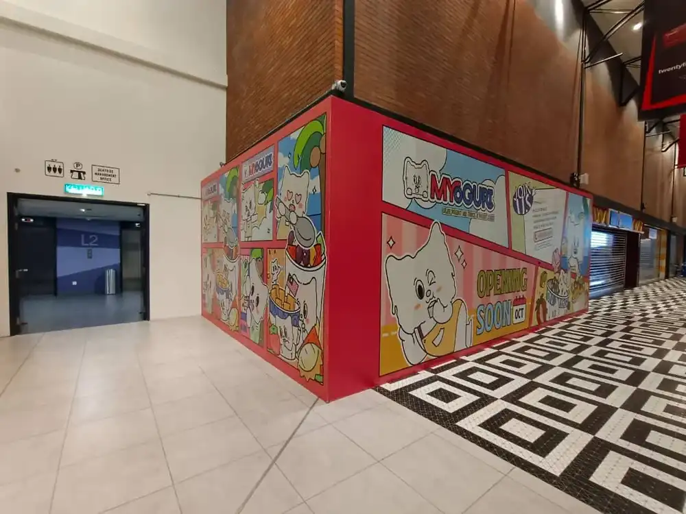 Hoarding & Visual (Side Add On), Myogurt, Gamuda Quayside Mall