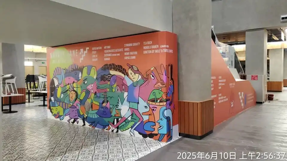 Hoarding & Visual (Stairway), Marketlane, Food Court, TRX
