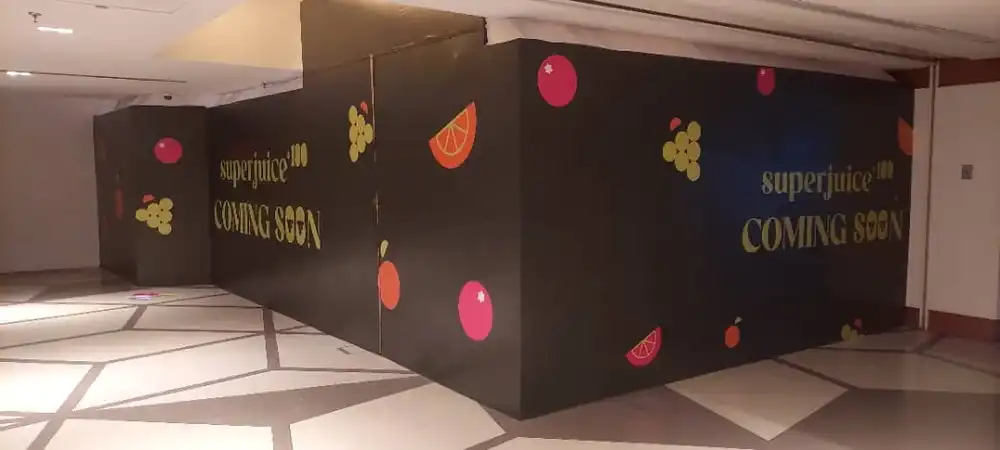 Hoarding & Visual, Superjuice 100, Avenue K