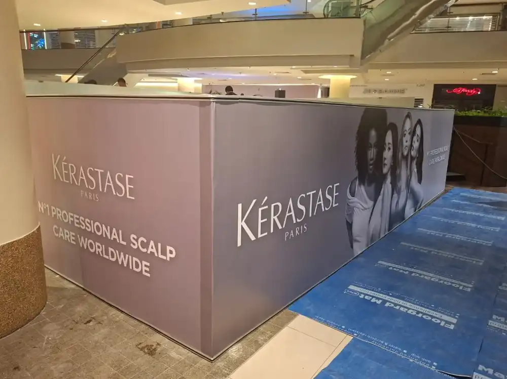 Hoarding & Visual Tarpaulin Installation, Kerastase, Mid Valley Mall
