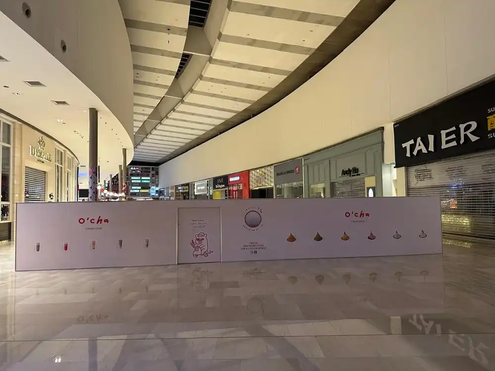 Hoarding & Visual Tarpaulin Installation, O'Cha, Pavilion Kuala Lumpur