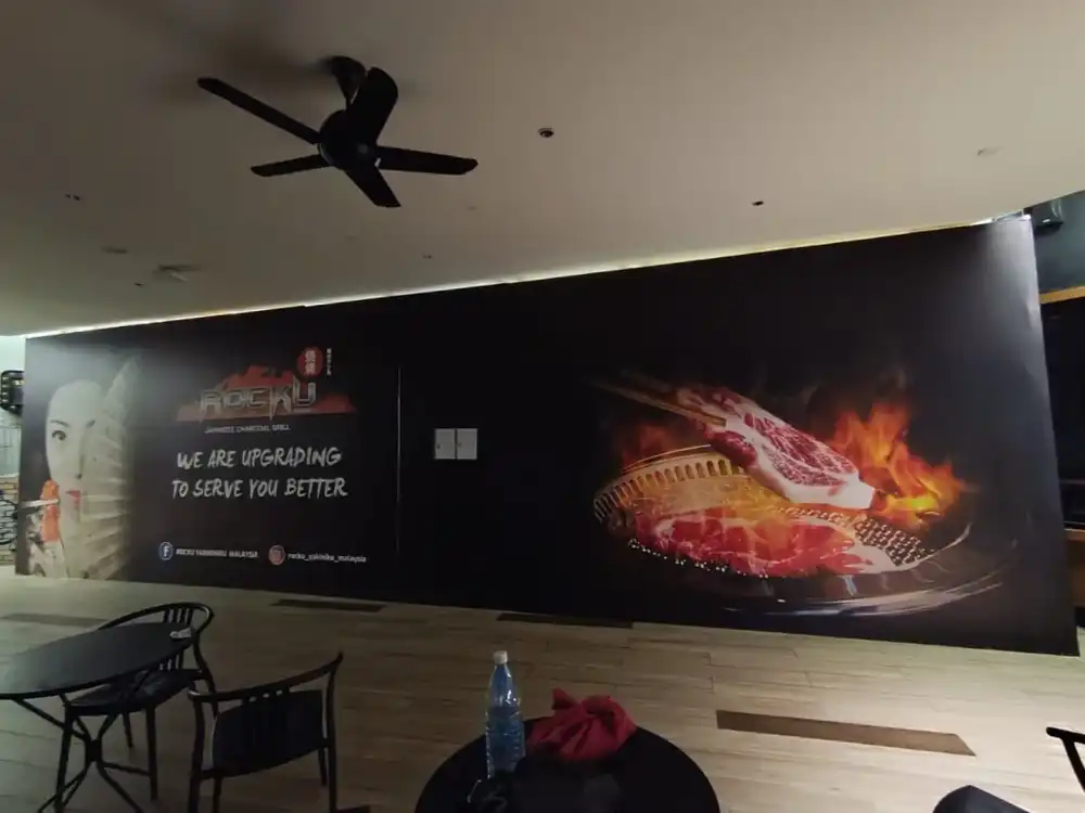 Hoarding & Visual Tarpaulin Installation, Rocku, 1 Utama