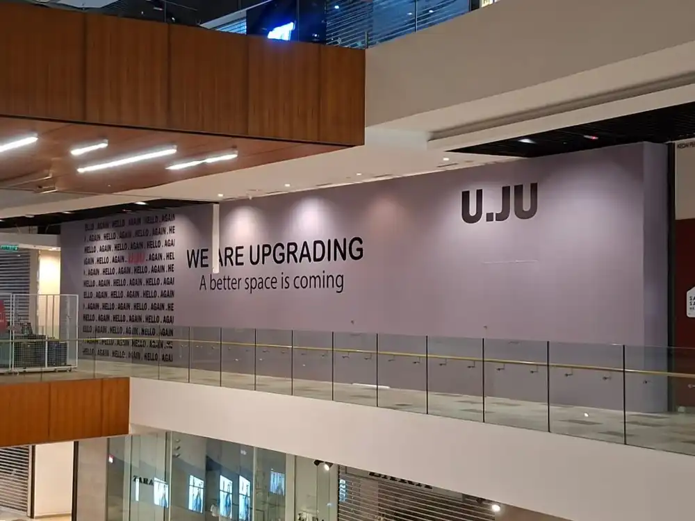 Hoarding & Visual Tarpaulin Installation, U.JU, MyTown