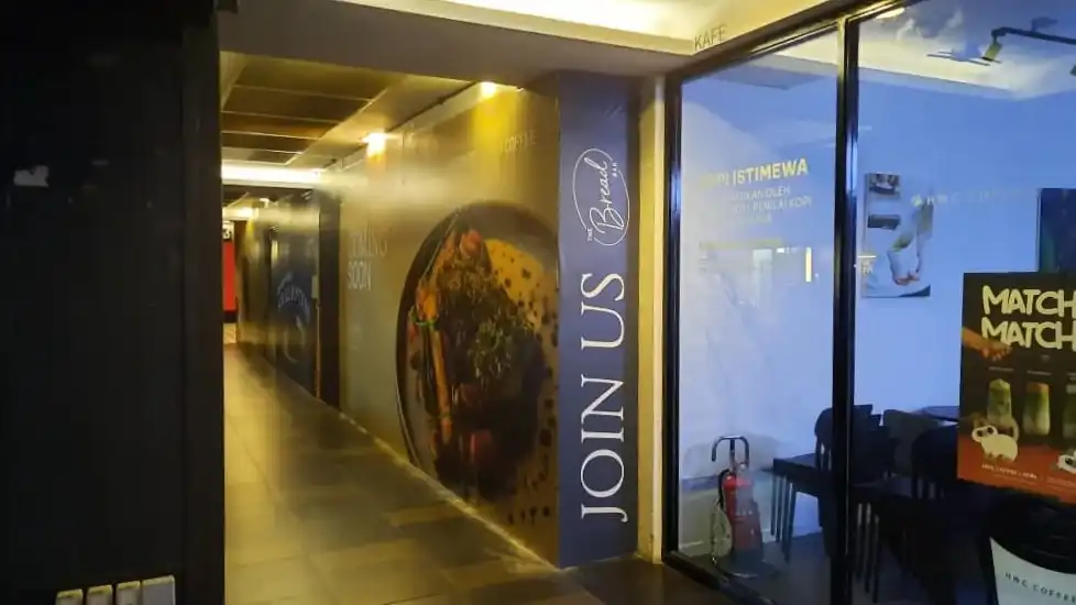 Hoarding (Partial) & Visual, The Bread Bar, Publika