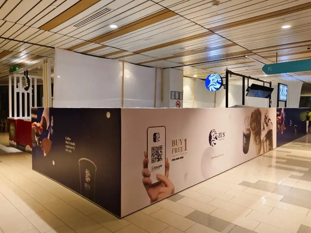 Hoarding, Visual & Top Fabric (Kiosk), Zus Coffee, KL East Mall