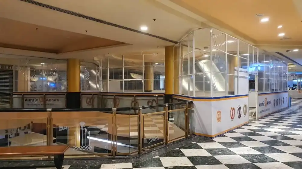 Hoarding, Visual & Transparent Plastic Sheet (Kiosk), Auntie Anne's, Sunway Pyramid