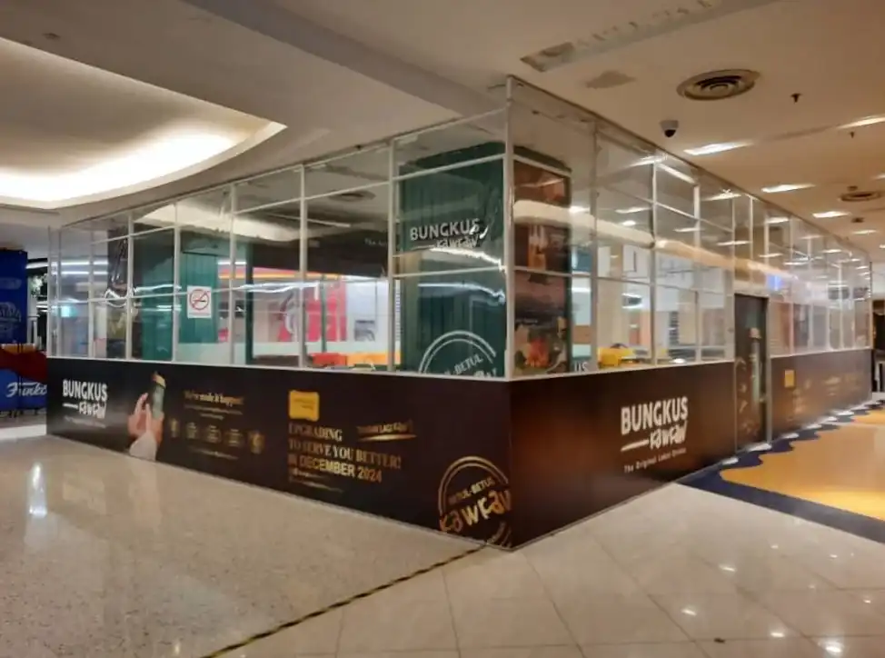 Hoarding, Visual & Transparent Plastic Sheet (Kiosk), Bungkus Kaw Kaw, Sunway Pyramid