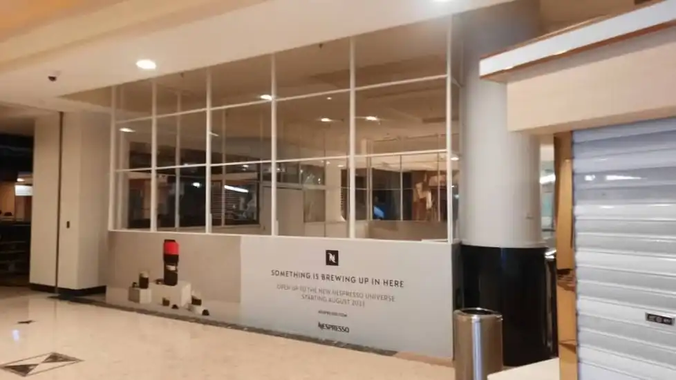 Hoarding, Visual & Transparent Plastic Sheet (Kiosk), Nespresso, Sunway Pyramid
