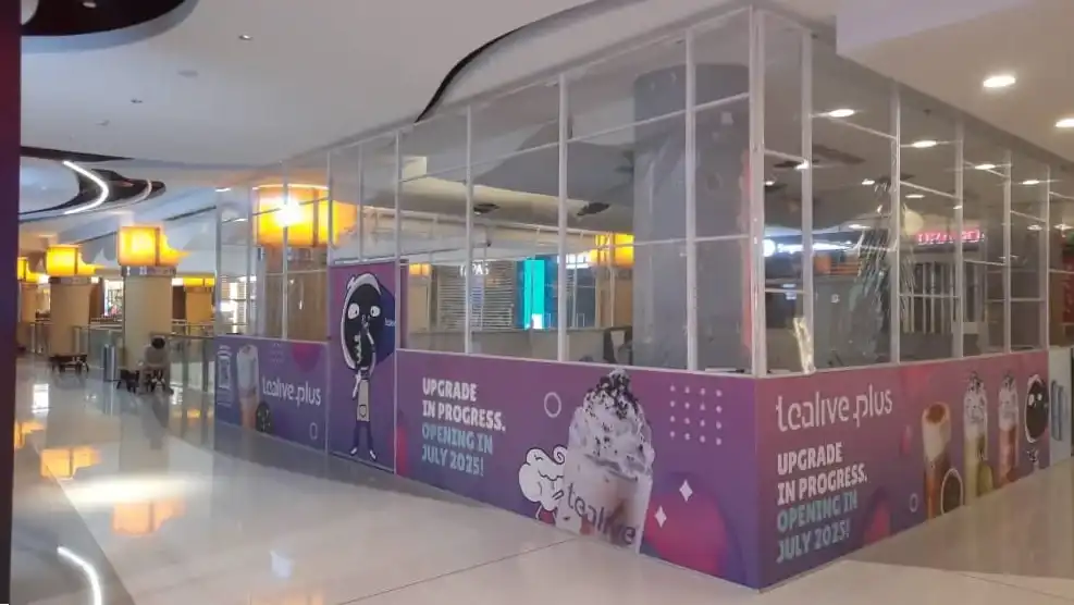 Hoarding, Visual & Transparent Plastic Sheet (Kiosk), Stanley & Tealive Plus, Sunway Pyramid