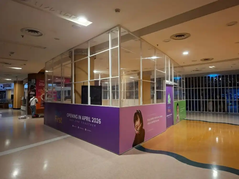 Hoarding, Visual & Transparent Plastic Sheet, My First, Sunway Pyramid