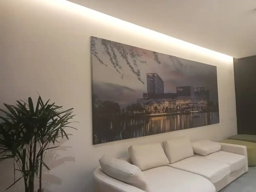 Timber Frame & Artwork Print, CMO Office, Gamuda Quayside Mall