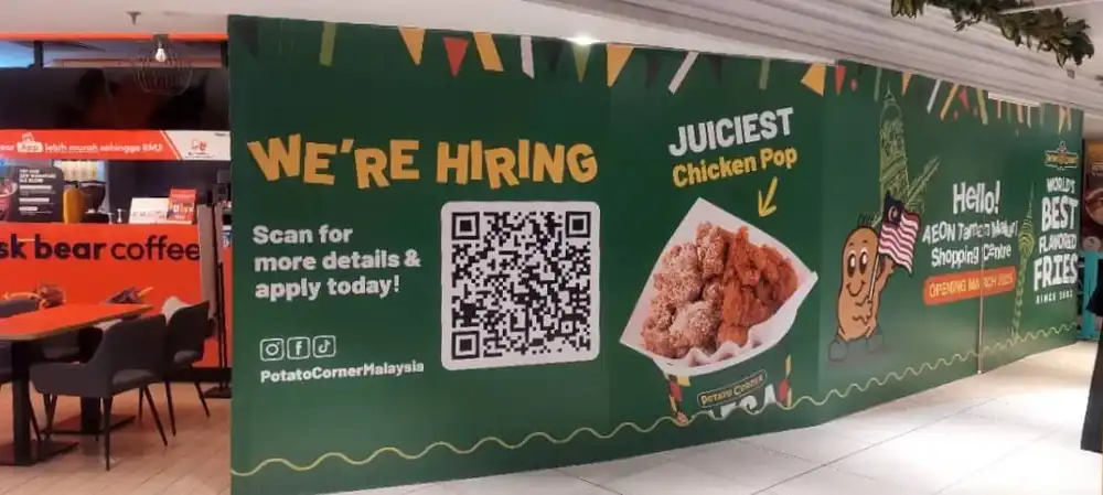Visual, Potato Corner, Aeon Maluri