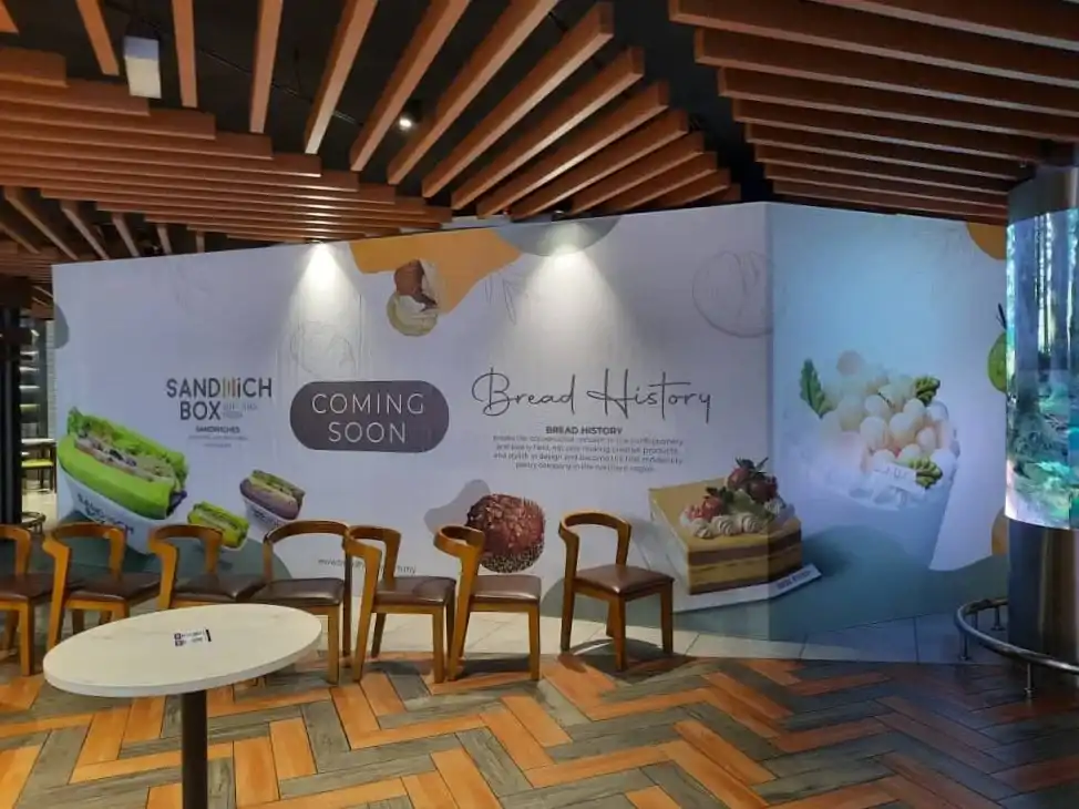 Visual, Sandwich Box & Bread History, KLIA Food Garden