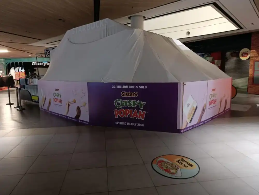 Visual Sticker Installation, Crispy Popiah, Icity