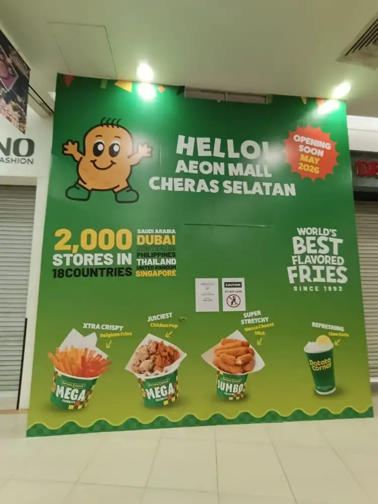 Visual Tarpaulin Installation, Potato Corner, Aeon Cheras Selatan