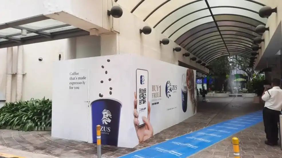 Visual, Zus Coffee, Wisma Golden Eagle